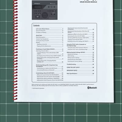 Roland TD-07 — 4 in 1 Owners Manual Guide Instructions — 82 Pages — USA Made