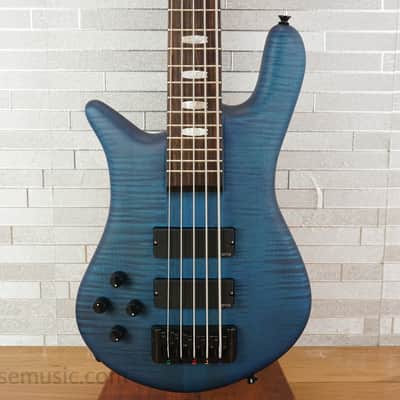 Spector Euro 5 LX Left Handed - Black & Blue Matte image 1