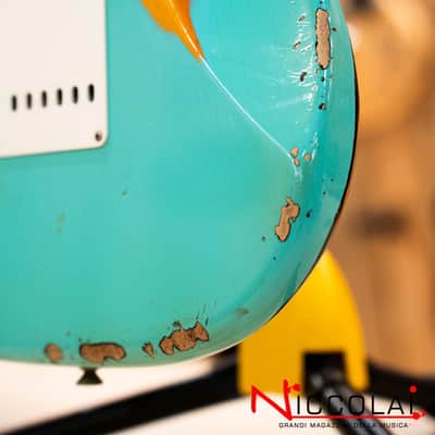 Fender Custom Shop Limited Edition '62 Strat - Heavy Relic - Faded Aged Sea Foam Green Over 3-Color Sunburst image 16