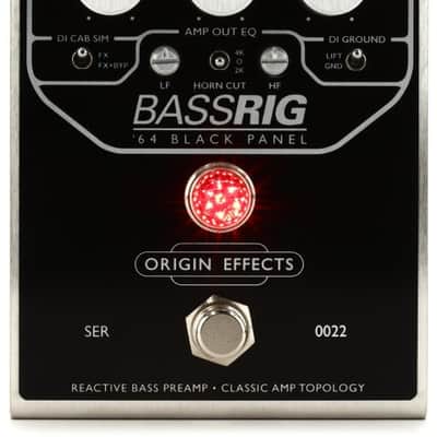 Origin Effects BassRig '64 Black Panel Bass Preamp Pedal (BASSRIG64d1) image 1