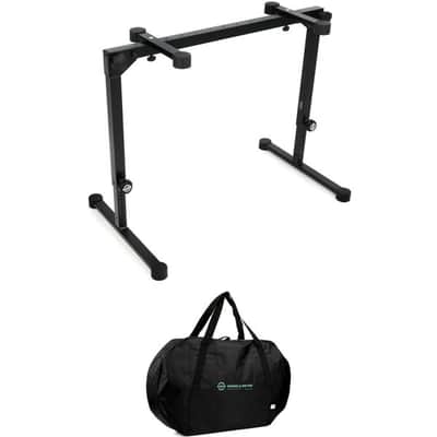 K&M 18820 Omega Pro Keyboard Stand with Carrying Case - Black image 2