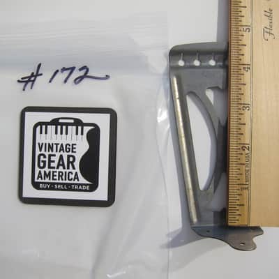 Harmony & Silvertone Flat Top Guitar Tailpiece Authentic Vintage Part Circa-1950s-1960s-Chrome image 7
