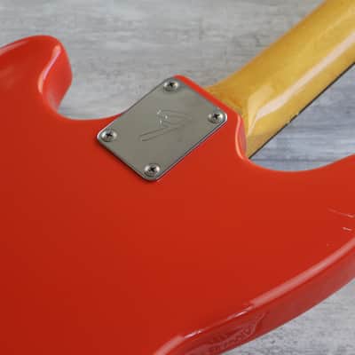 1999 Fender Japan MB98-70SD Mustang Bass (Fiesta Red) image 10
