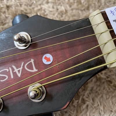 Daisy Rock Daisy Rock Red Burst Acoustic Guitar, Tiger Maple Top, Mahogany Neck, Rosewood Fingerboard - Red image 22