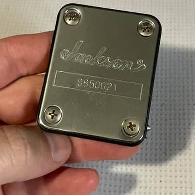 2000's Made in Japan Jackson DK2L Dinky Guitar Factory Chrome Neckplate & Screws image 2