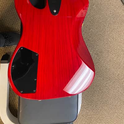 G&L ASAT 4 String Bass mid-90s - Clear Red with Top Binding image 21