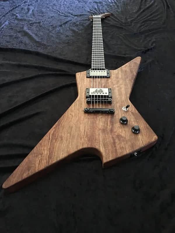 *Pre-Build Order Black Diamond Custom Shop USA PROWLER Guitar w/Chechen top Hand crafted image 1