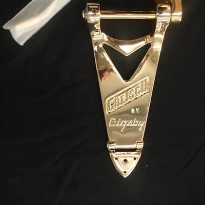 Bigsby® B6GW Gold Tremolo Tailpiece~Gretsch Logo~0060145100~USA~Brand New image 1