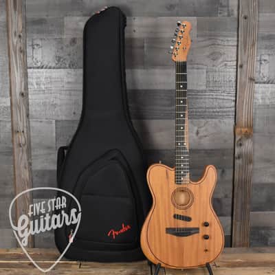 Fender American Acoustasonic Telecaster All-Mahogany - Natural with Deluxe Gig Bag image 15