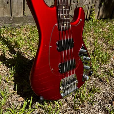 Vintage 1985 Ernie Ball Music Man Sabre Bass  Pre-EB Serial# Red 3EQ Preamp Nice Finish Checking image 1