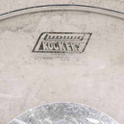 Ludwig 18" Rockers Clear Silver Dot Drum Head 1980's image 2