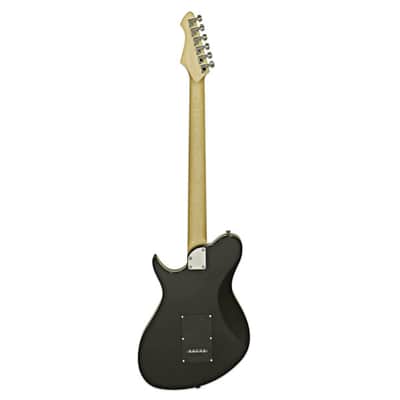 Aria JET-BTONE-BK J Series Poplar Body Bolt-On Maple Neck Rosewood Fingerboard 6-Strig Baritone Electric Guitar image 2