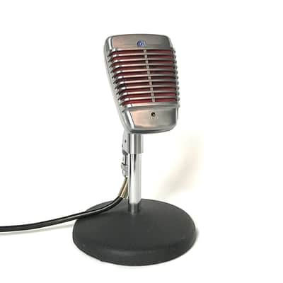 Excellent Working Vintage 1950's Shure Model 51 “Sonodyne” Dynamic Microphone with Stand & Cable-Nat King Cole Mic image 1
