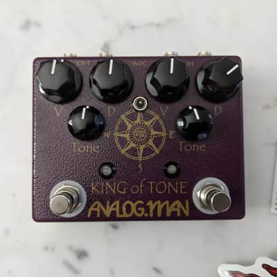 Analogman King of Tone V4 with Four Jack and Toggle Options | Reverb