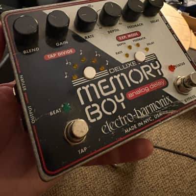 Electro-Harmonix Deluxe Memory Boy Tap Tempo Analog Delay 2010 - Present Black / White / Red image 1