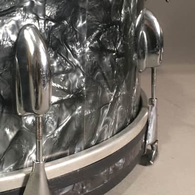 Vintage 1962 Slingerland Chicago Niles USA American Bass Drum 14x20 Black Diamond Pearl Limited Edition Gene Krupa image 16