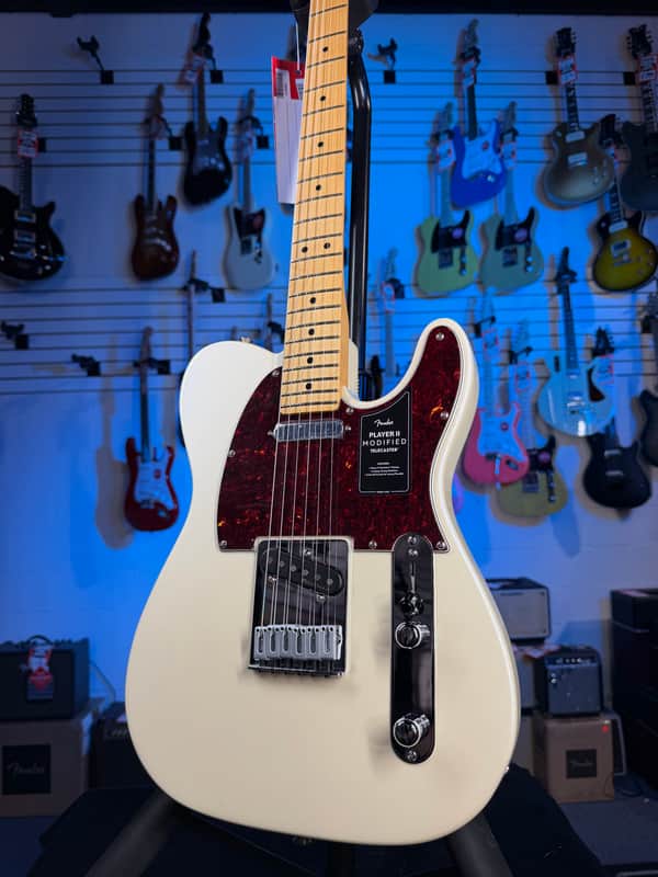 Fender Player II Modified Telecaster, Free Plek - Maple Fretboard - Olympic Pearl, 770 image 1