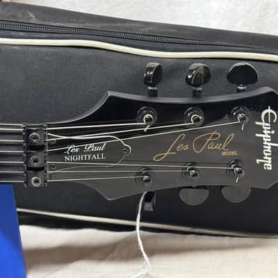 Epiphone Limited Edition Custom Shop Les Paul Nightfall with Gig Bag 2010 - Ebony / Black image 7