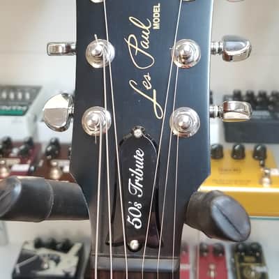 used 2013 Gibson Les Paul '50s Tribute in Satin Vintage Sunburst, Very Good Condition with OHSC image 5