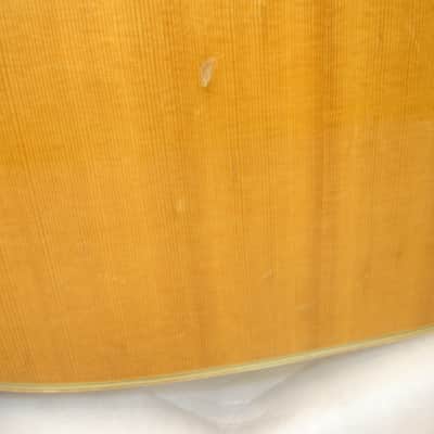 Vintage 70's Aria D-50 Dreadnought Acoustic Guitar, Natural w/ Case image 9