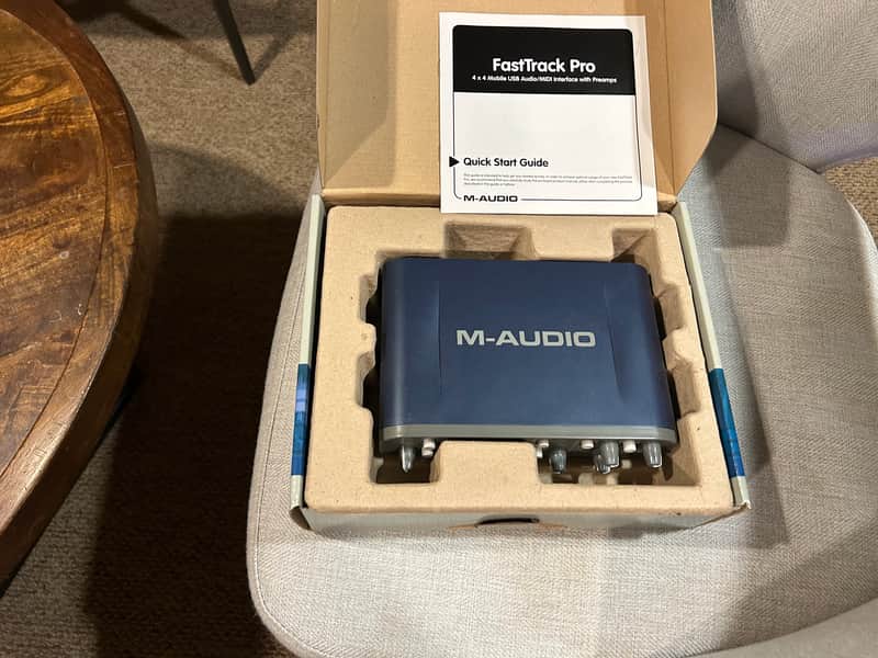 M-Audio Fast Track Pro USB Audio / MIDI Interface 2000s - Blue/Gray