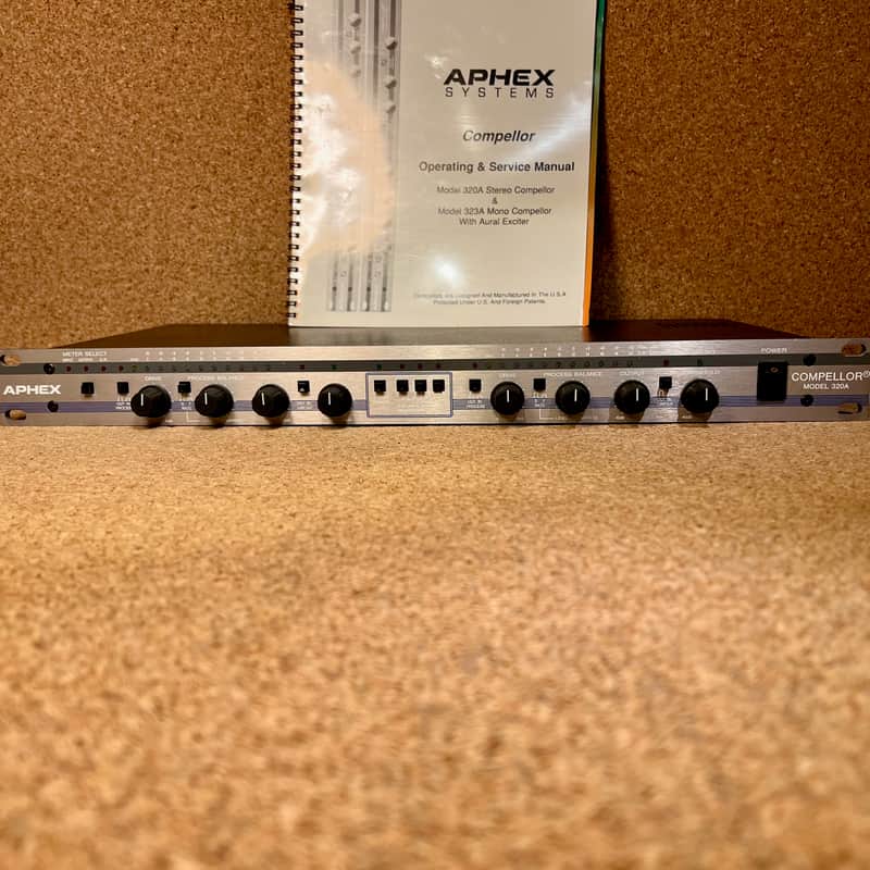 Aphex Compellor Model 320A 2-Channel Compressor Leveler Limiter – Serviced – Warranty image 1
