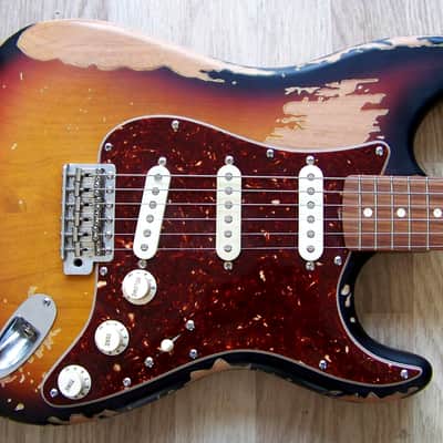 TPP John Mayer 62' Sunburst Fender USA 60's Stratocaster Tribute - Relic 'Big Dippers' image 2