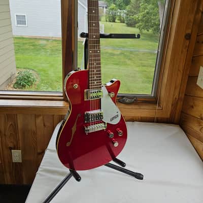 Gretsch G1626 Synchromatic Sparkle Jet with F-Hole 1999 - 2004 - Red Sparkle image 4