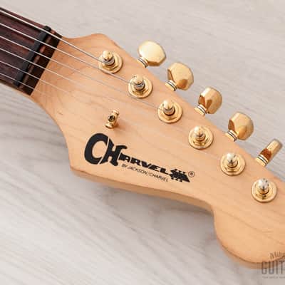 1991 Charvel by Jackson CST-060-SSH Superstrat S-Style See-Through Red w/ Case, Japan image 4