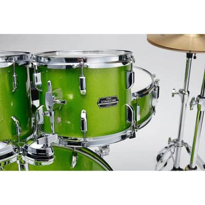 Tama Stagestar 5pc Drum Set w/22BD Lime Green Sparkle image 4