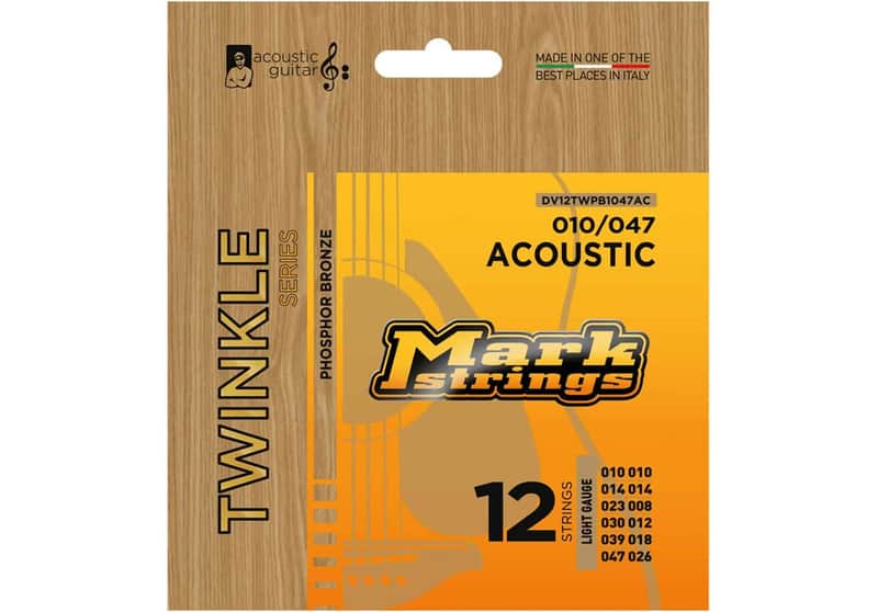 Markbass DV12TWPB1047AC Twinkle Series - Acoustic Guitar 12-str 010 - 047 image 1
