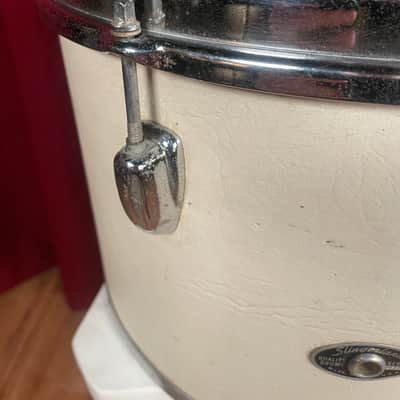 1975 Slingerland Sound King 9x13 Concert Tom Classic White Cordova Leatherette Wrap 13x9 image 2