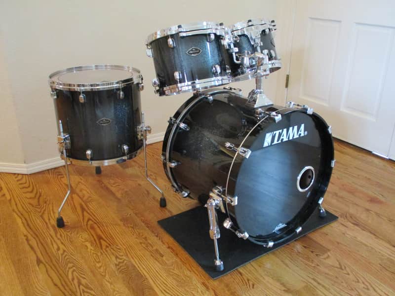 Tama Starclassic Birch Bubinga Drum Kit, Indigo Blue Sparkle Lacquer, Die-Cast Hoops , Pro Heads ! image 1