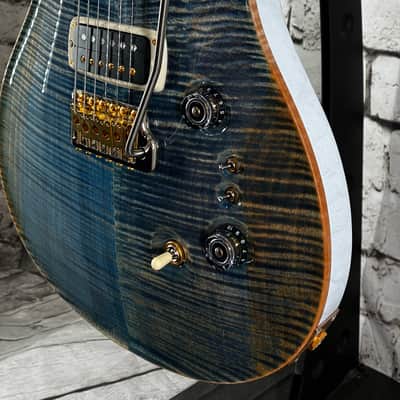 PRS Custom 24-08 10-Top 2025 Custom Color - Faded Blue Denim with White Rainbow Sparkle Back w/OHSC image 3