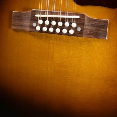 Gibson J-45 Standard 12-String Acoustic/Electric Guitar - Vintage Sunburst with Hardshell Case image 13