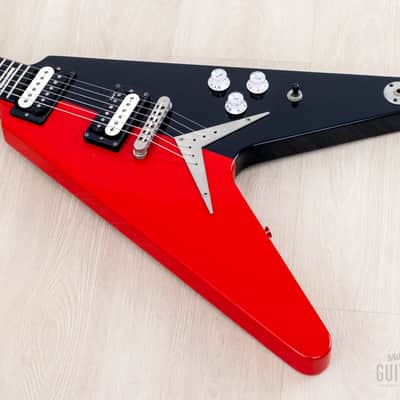 2015 Dean Custom Shop USA Michael Schenker Red Black Flying V, Signed 1 of 50 w/ Case, CoA, Tags image 9
