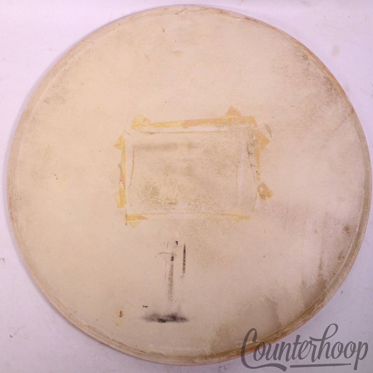 Gretsch 22"Bass Drum Head Calf Skin 3Ply Maple Flesh Hoop Batter USA Broadkaster — main photograph
