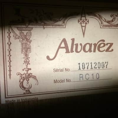 Alvarez RC10 Natural Gloss NYLON Classical Guitar [ProfRev] image 6