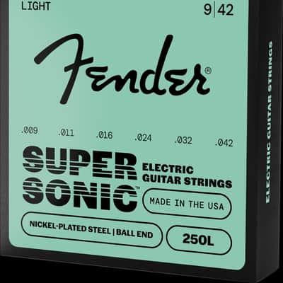 (PACK OF 3) Fender Super 250's Electric Guitar Strings - 250L, LIGHT,  9-42 image 3
