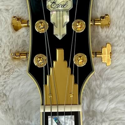 D'Angelico Excel Mini DC Semi-Hollow Body Electric Guitar Black, DAEMINIDCSBKGS image 5
