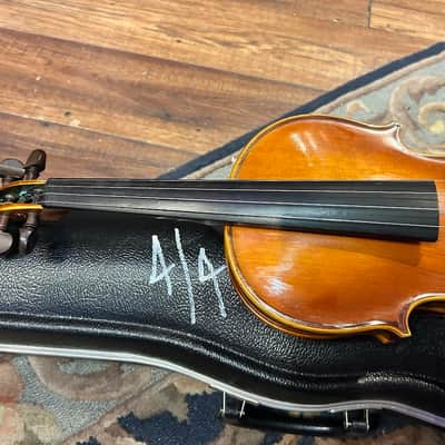 4/4 Violin A. R. Seidel Mittenwald Obb. Handmade Copy of Antonius Stradivarius- Made in 7/83 East Germany - Model V131G Registration No.H4441 image 4