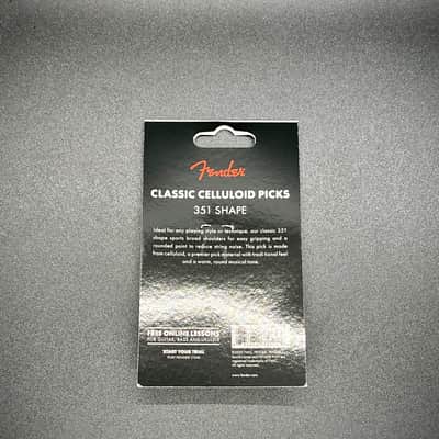 Fender Classic Black Celluloid Picks 351 Heavy 12pk image 2