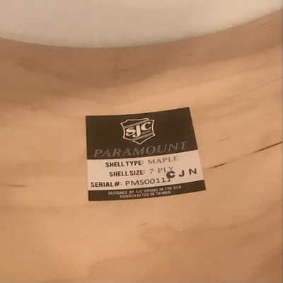 SJC Custom Drums 18” Paramount Floor Tom 2018 - Tuxedo Silver image 8