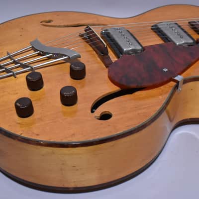 1950s Harmony H62 Meteor Archtop Electric Natural w/Bag image 8