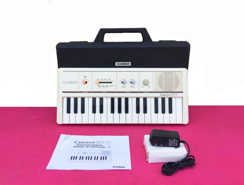 【美品】カシオ CASIOTONE MT-11 ミニキーボード Casio Casiotone MT-11 Vintage Mini Synthesizer Keyboard + | Reverb