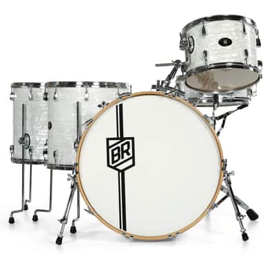 Buddy Rich Drum Co. - David Frangioni Collection, Buddy Rich Classic 5-Piece Kit, 24", 16", 16", 13", 5x14" - White Marine Pearl image 1