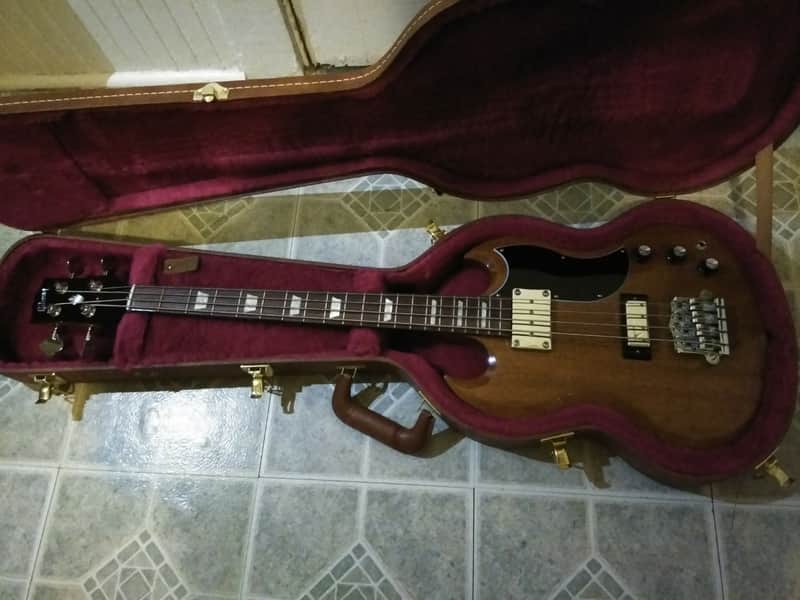 Gibson SG Standard Bass 2018 Walnut with Case image 1