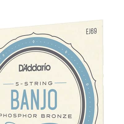 D'Addario 09-20 Regular Light Phosphor Bronze 5 String Banjo Strings - EJ69 image 5