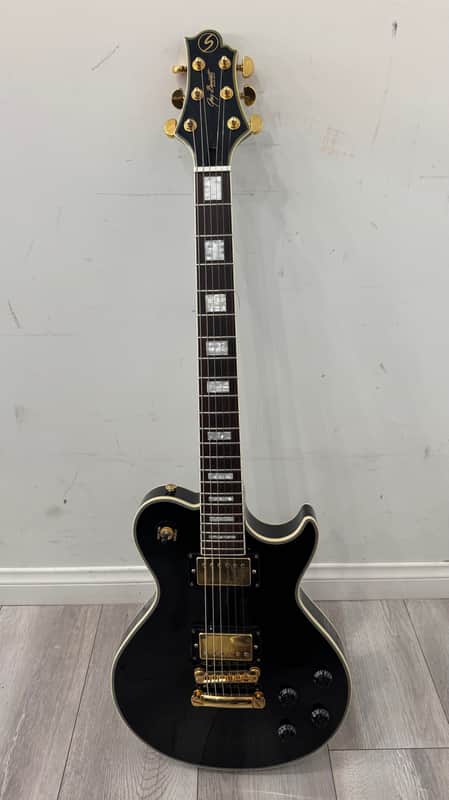 Greg Bennett AV7 Black Electric Guitar W/ Gig Bag image 1