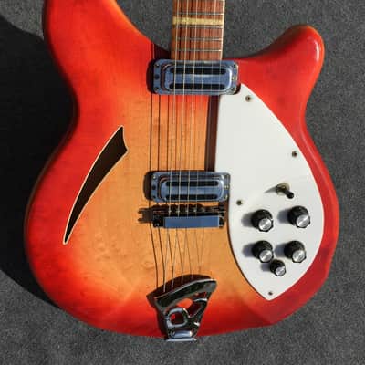 Rickenbacker 360 1967 - Fireglow Red Sunburst - Thinline Hollow Body image 3